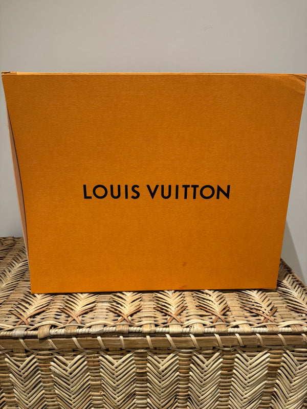 Louis Vuitton New White Gradient Empteinte leather Neverfull MM with pouch