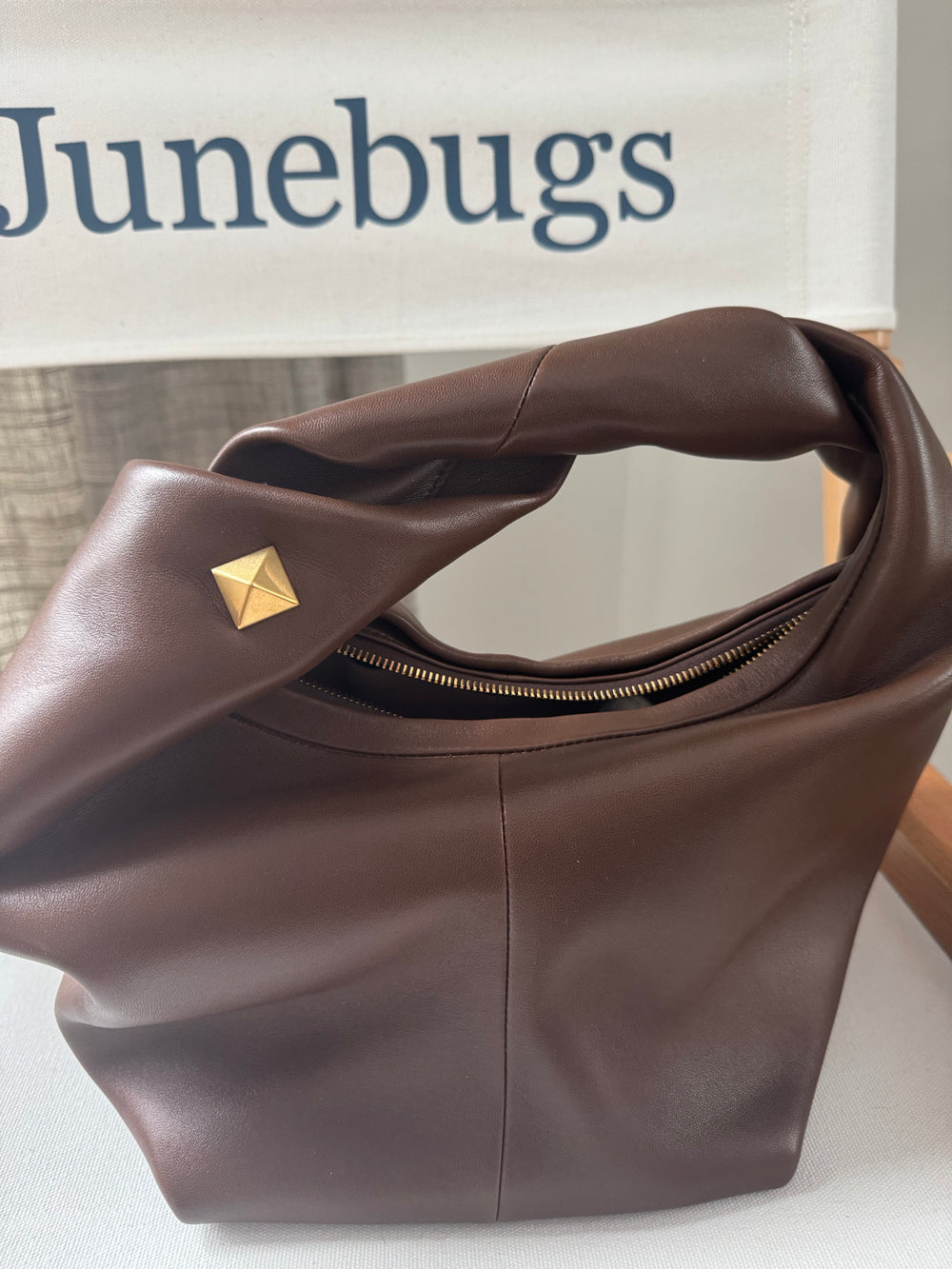 Valentino Rockstud hobo leather handbag
Valentino Garavani