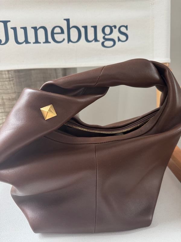 Valentino Rockstud hobo leather handbag
Valentino Garavani