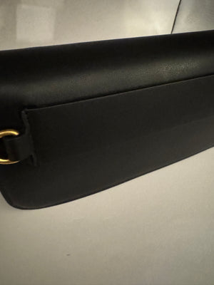 Valentino Calfskin Vlogo Loco Crossbody Bag Black