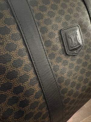 CELINE - Triomphe Large Travel Coated Canvas Bag