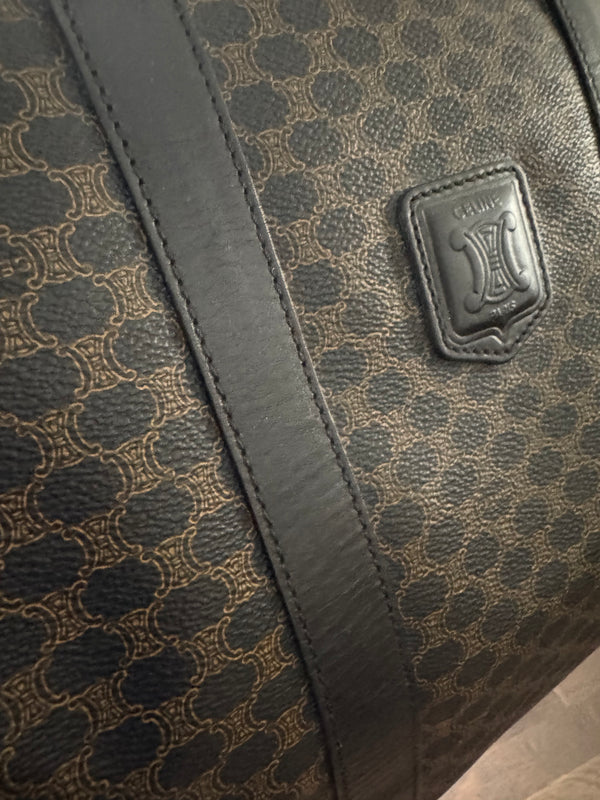 CELINE - Triomphe Large Travel Coated Canvas Bag