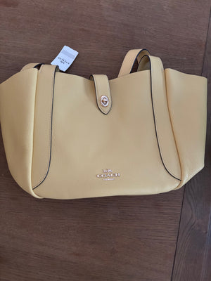 Coach Yellow Hadley Turnlock shoulder bag NWT