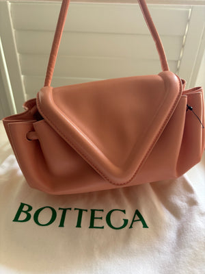 Bottega Veneta Small Beak Crossbody in Teak Calfskin