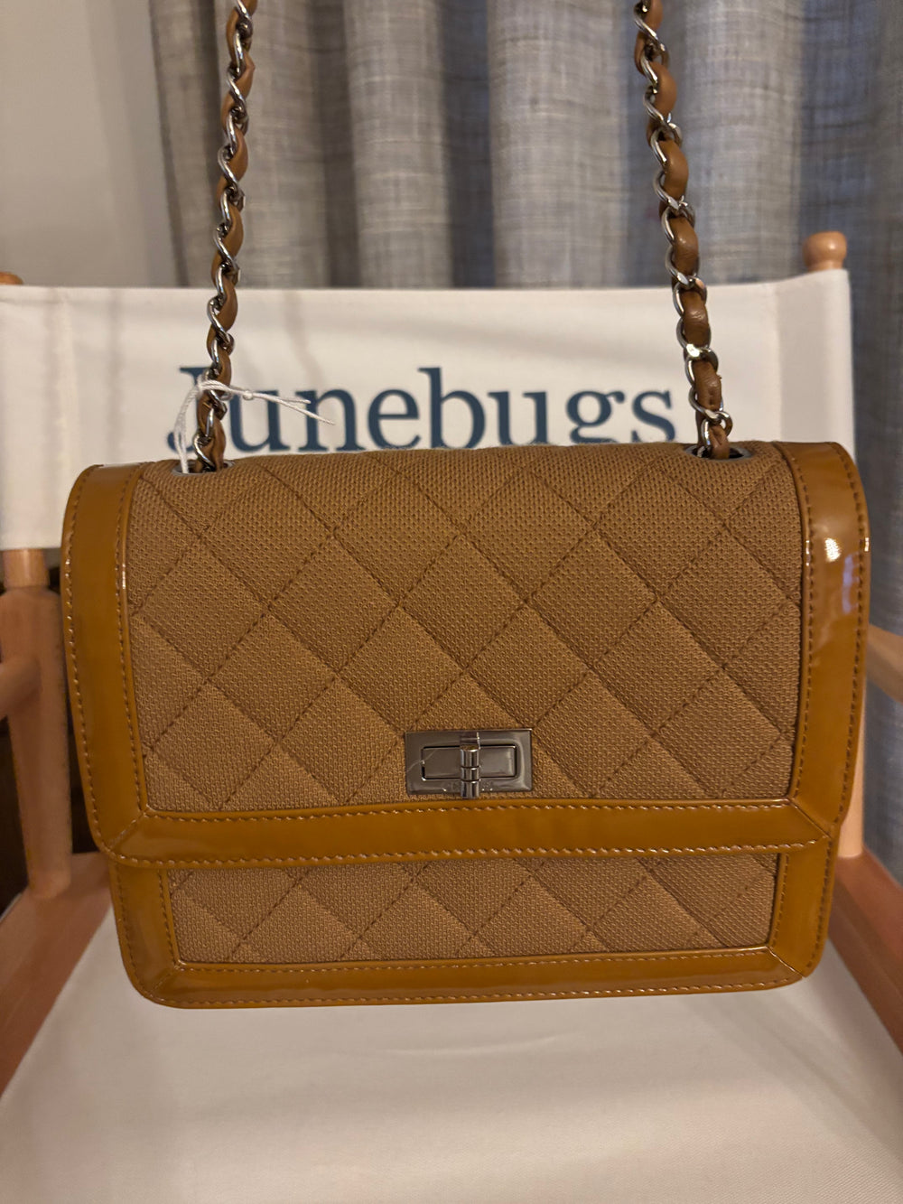 Chanel Mademoiselle Reissue Square Shoulder Bag – Quilted Canvas with Patent Trim