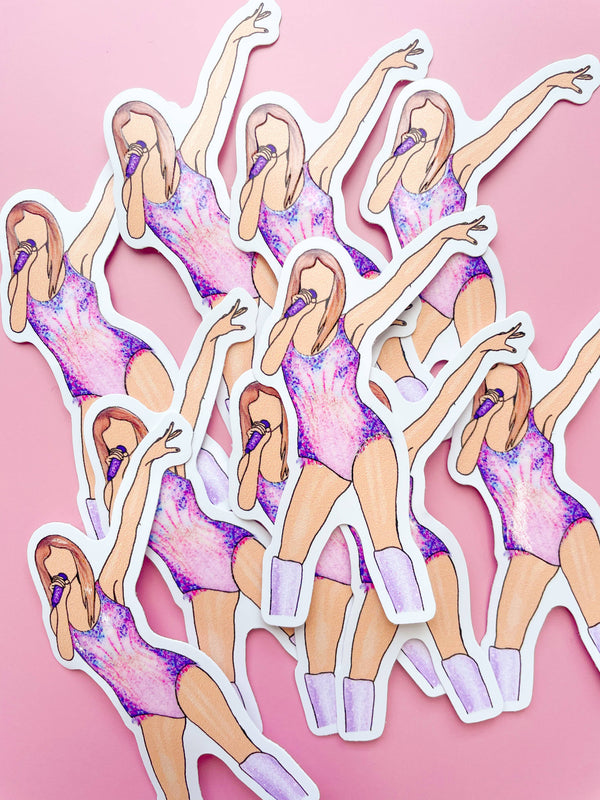 Taylor Swift Merry Era Christmas Package- Set of 6 cups, Lover Taylor Eras Tour Sticker & Merry Era Wrapping Paper - 2 sheets