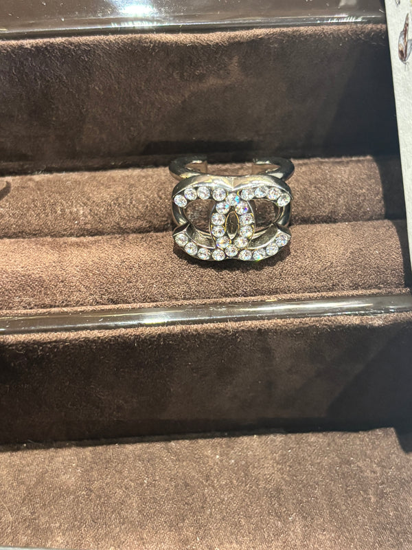 Chanel Crystal CC Ring