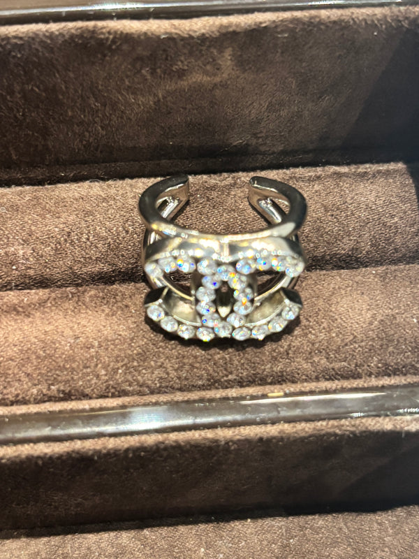 Chanel Crystal CC Ring