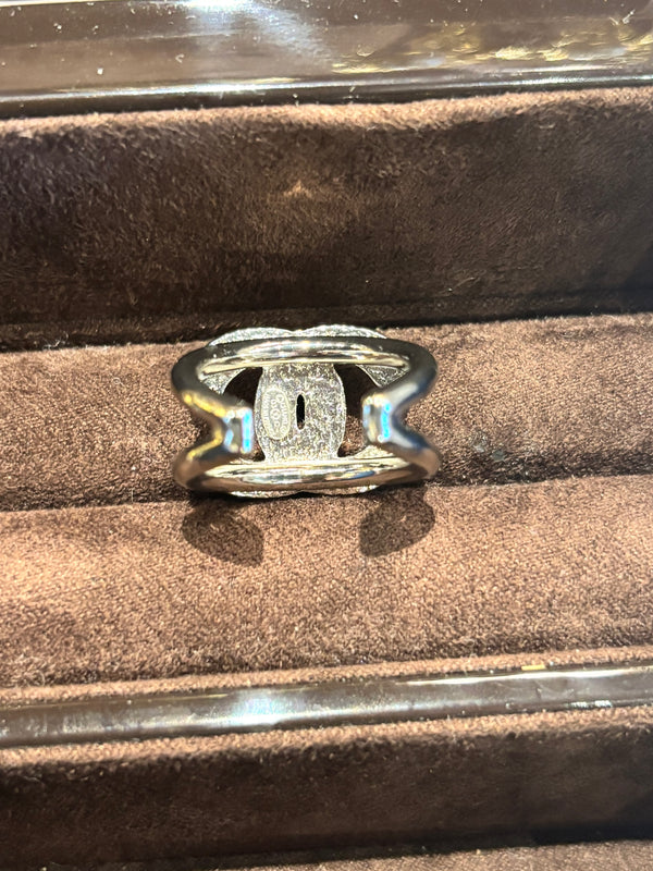 Chanel Crystal CC Ring