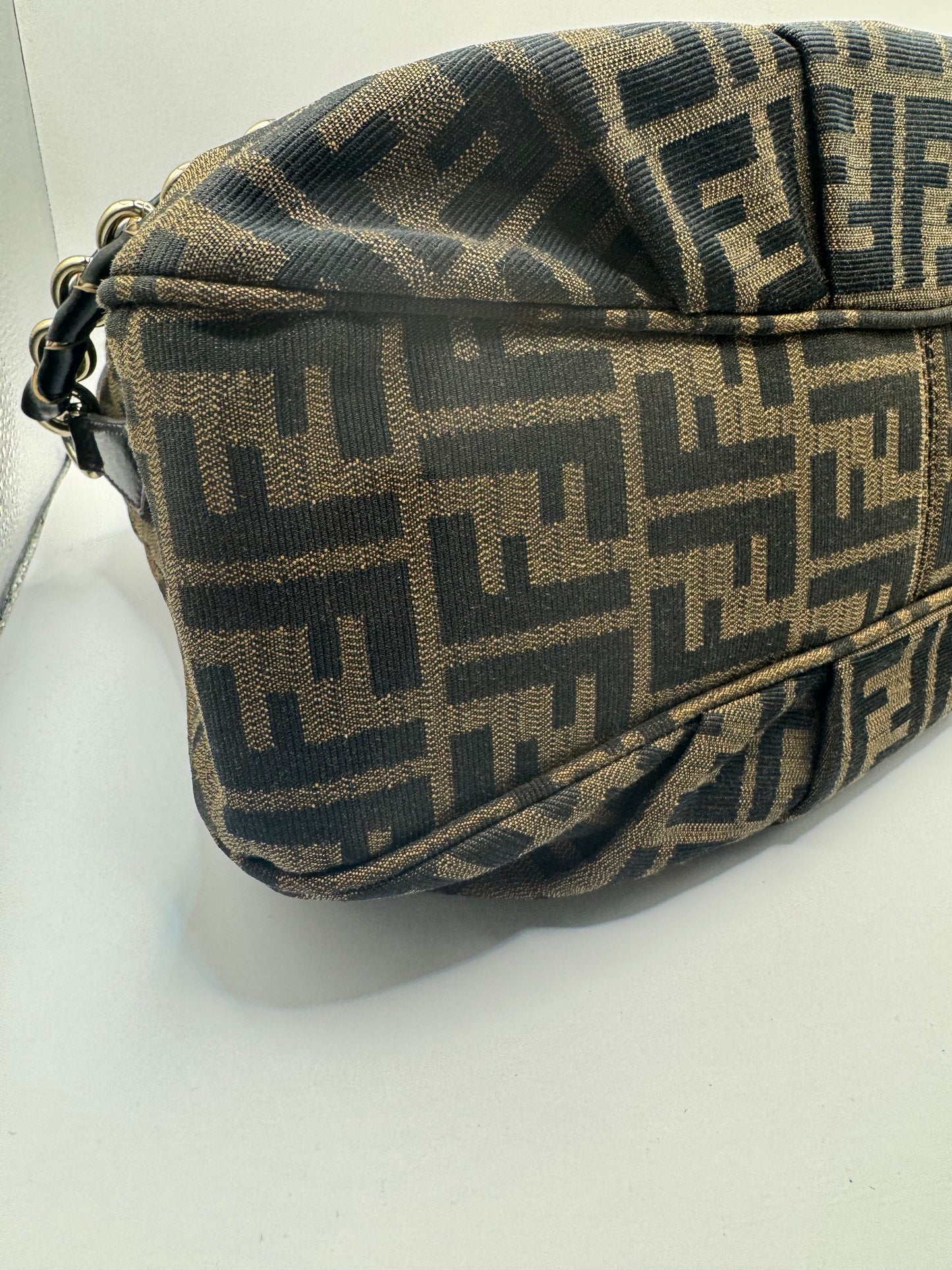 Fendi FF Zucca Mia Canvas with braided strap