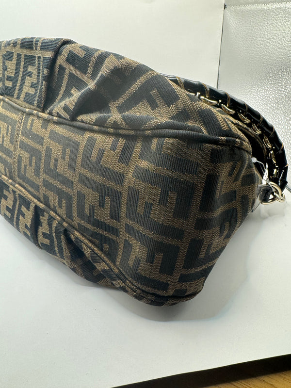 Fendi FF Zucca Mia Canvas with braided strap