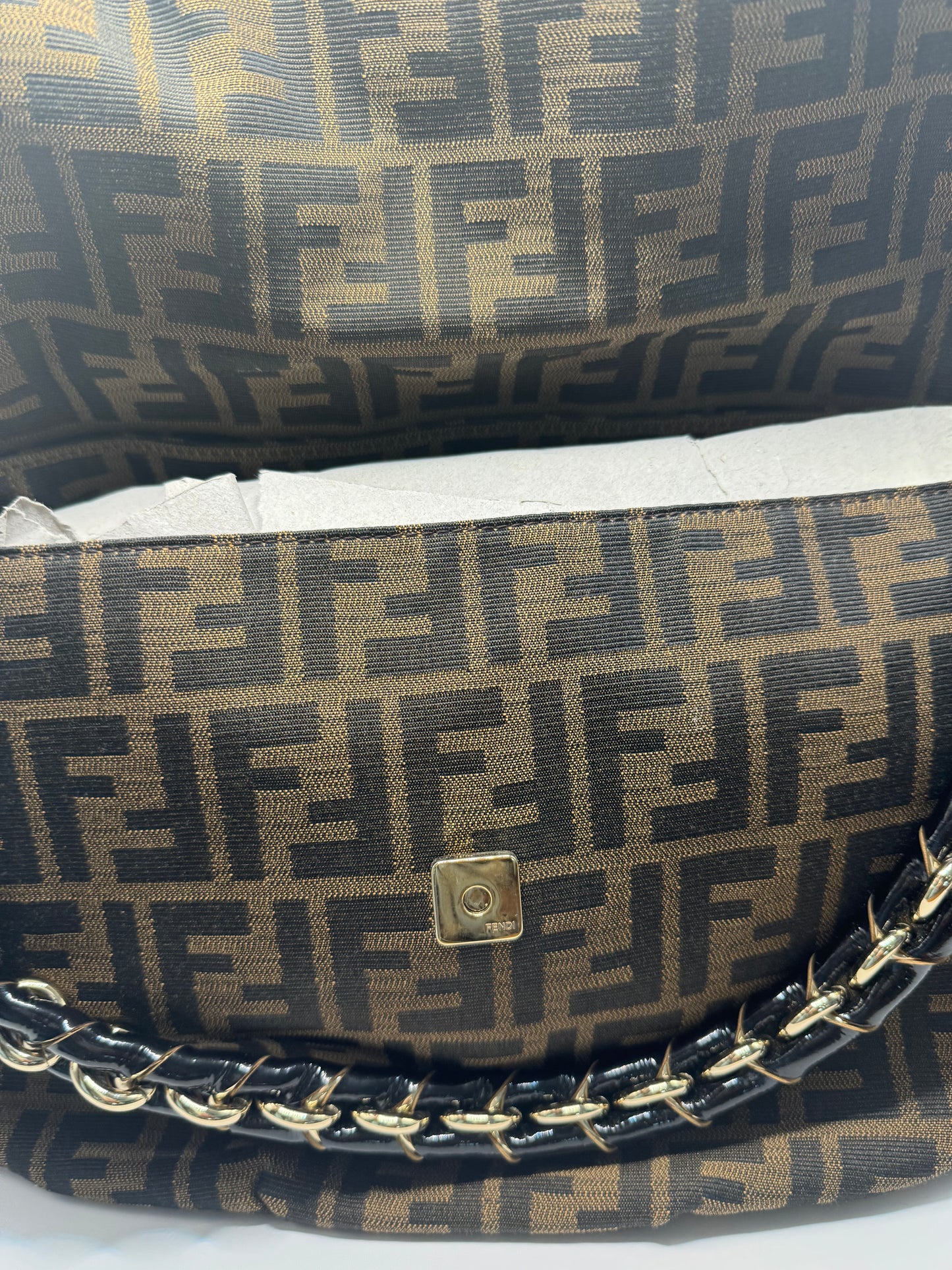 Fendi FF Zucca Mia Canvas with braided strap