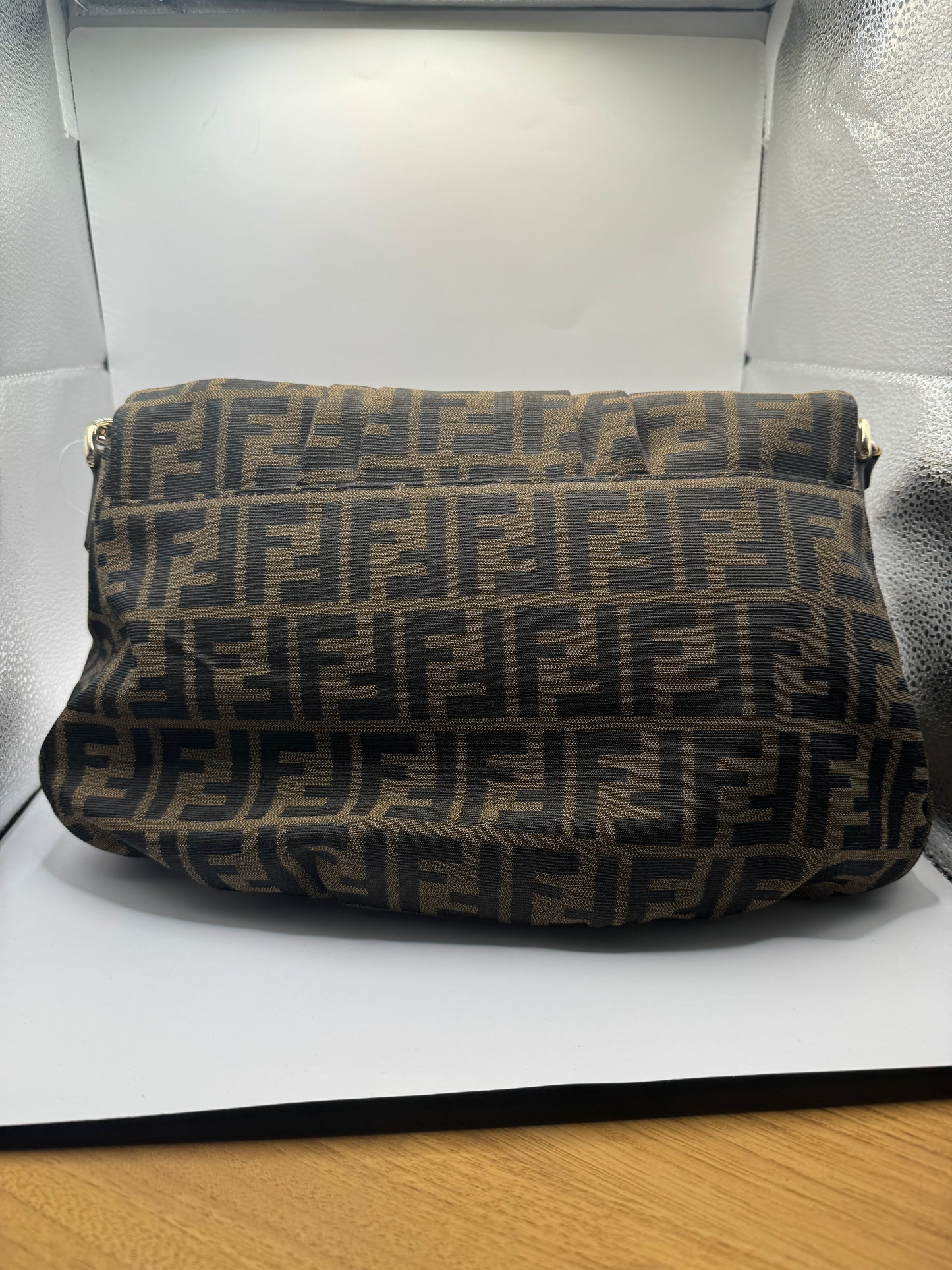 Fendi FF Zucca Mia Canvas with braided strap