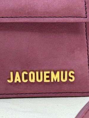 Jacquemus Le Grand Bambino Burgundy Suede