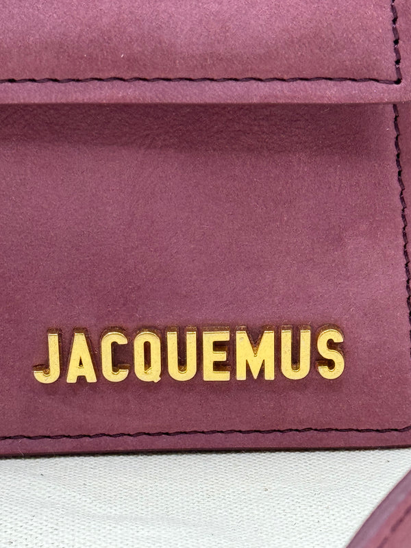 Jacquemus Le Grand Bambino Burgundy Suede