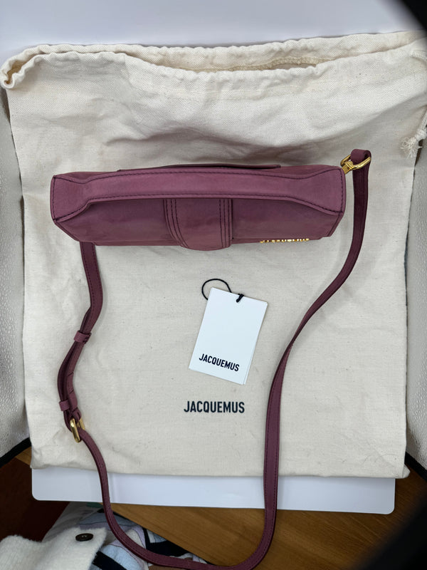 Jacquemus Le Grand Bambino Burgundy Suede