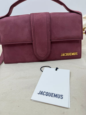 Jacquemus Le Grand Bambino Burgundy Suede