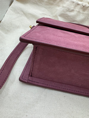 Jacquemus Le Grand Bambino Burgundy Suede