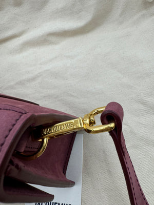 Jacquemus Le Grand Bambino Burgundy Suede