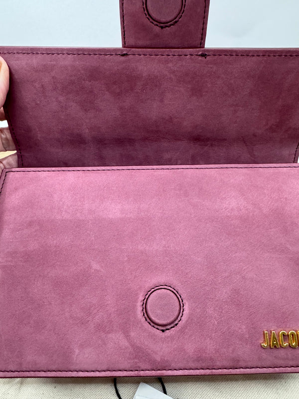 Jacquemus Le Grand Bambino Burgundy Suede