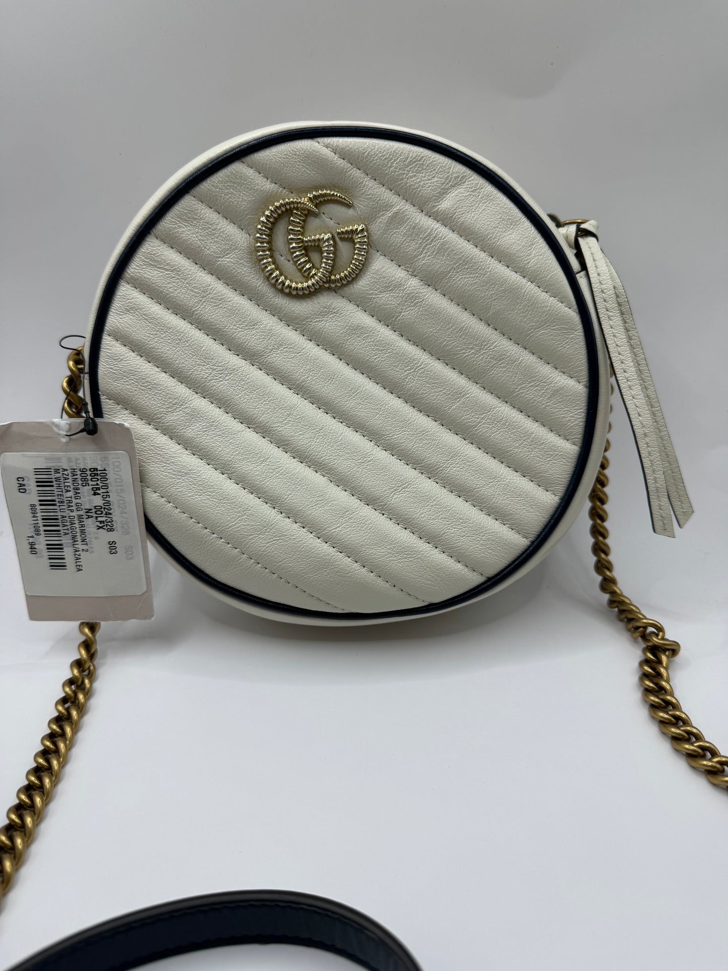 Gucci GG Marmont Mini Torchon Matelasse Round Soulder Bag