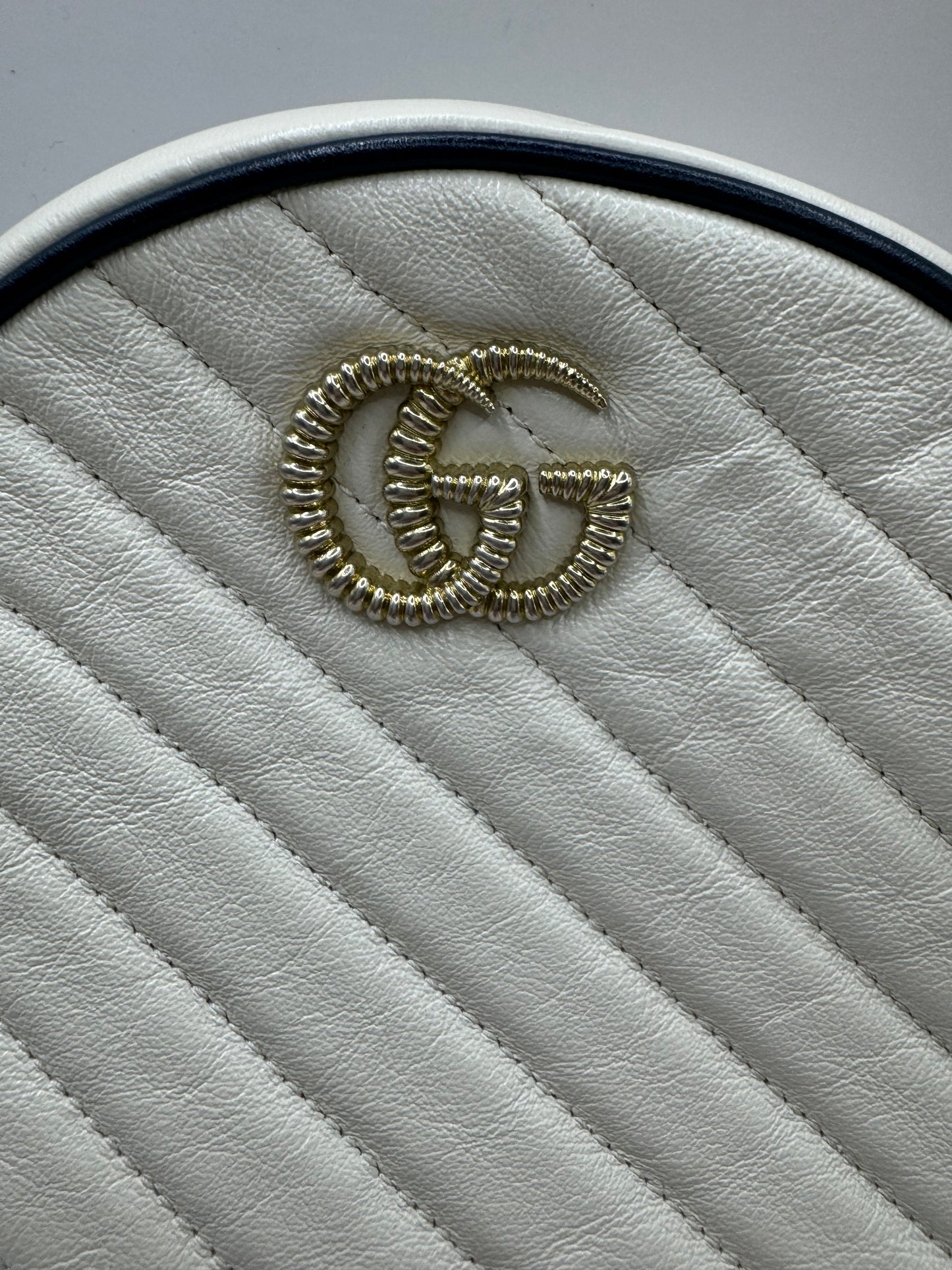 Gucci GG Marmont Mini Torchon Matelasse Round Soulder Bag