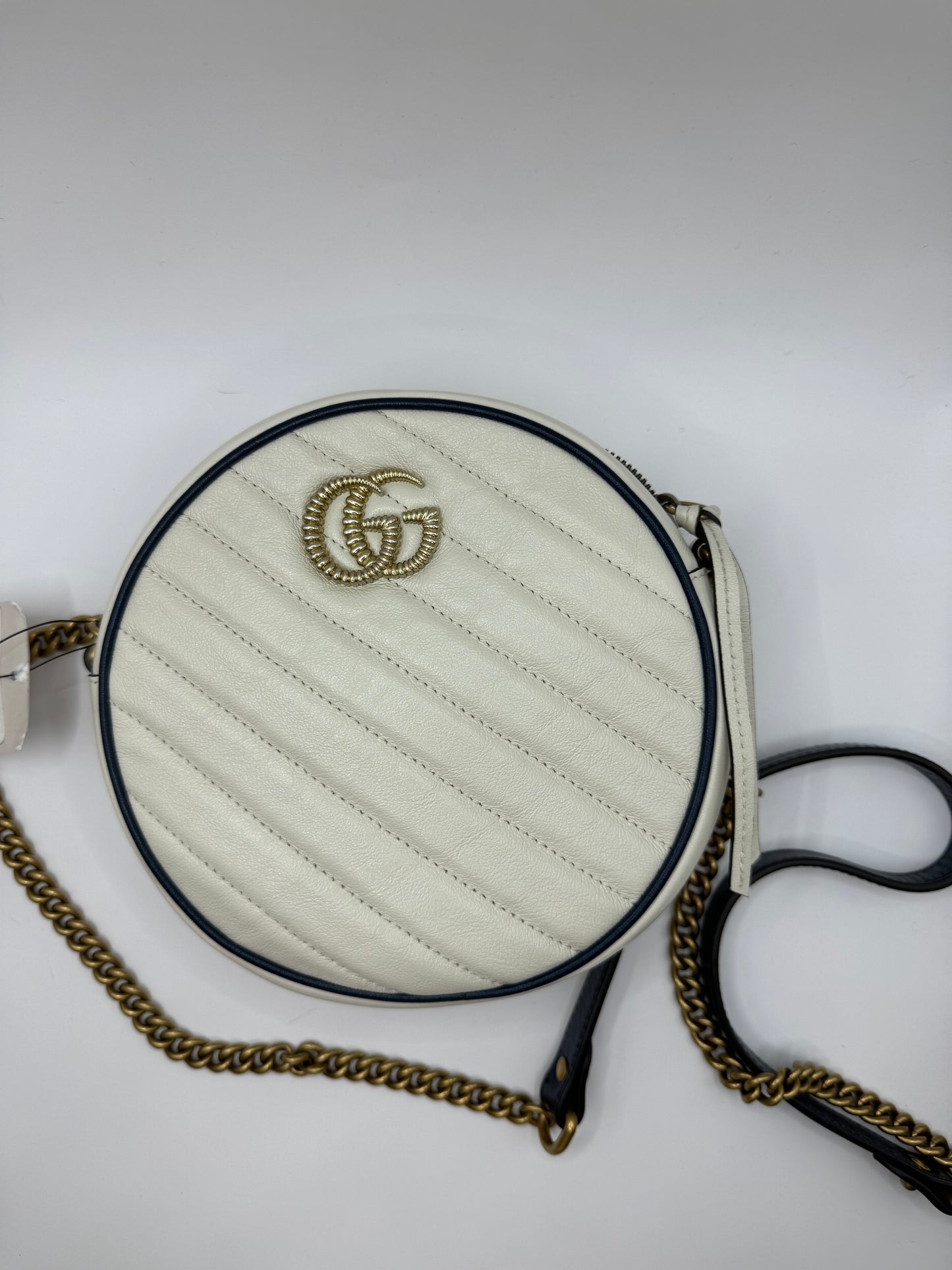 Gucci GG Marmont Mini Torchon Matelasse Round Soulder Bag