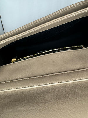 YSL Quilted Small Becky Bag dark beige