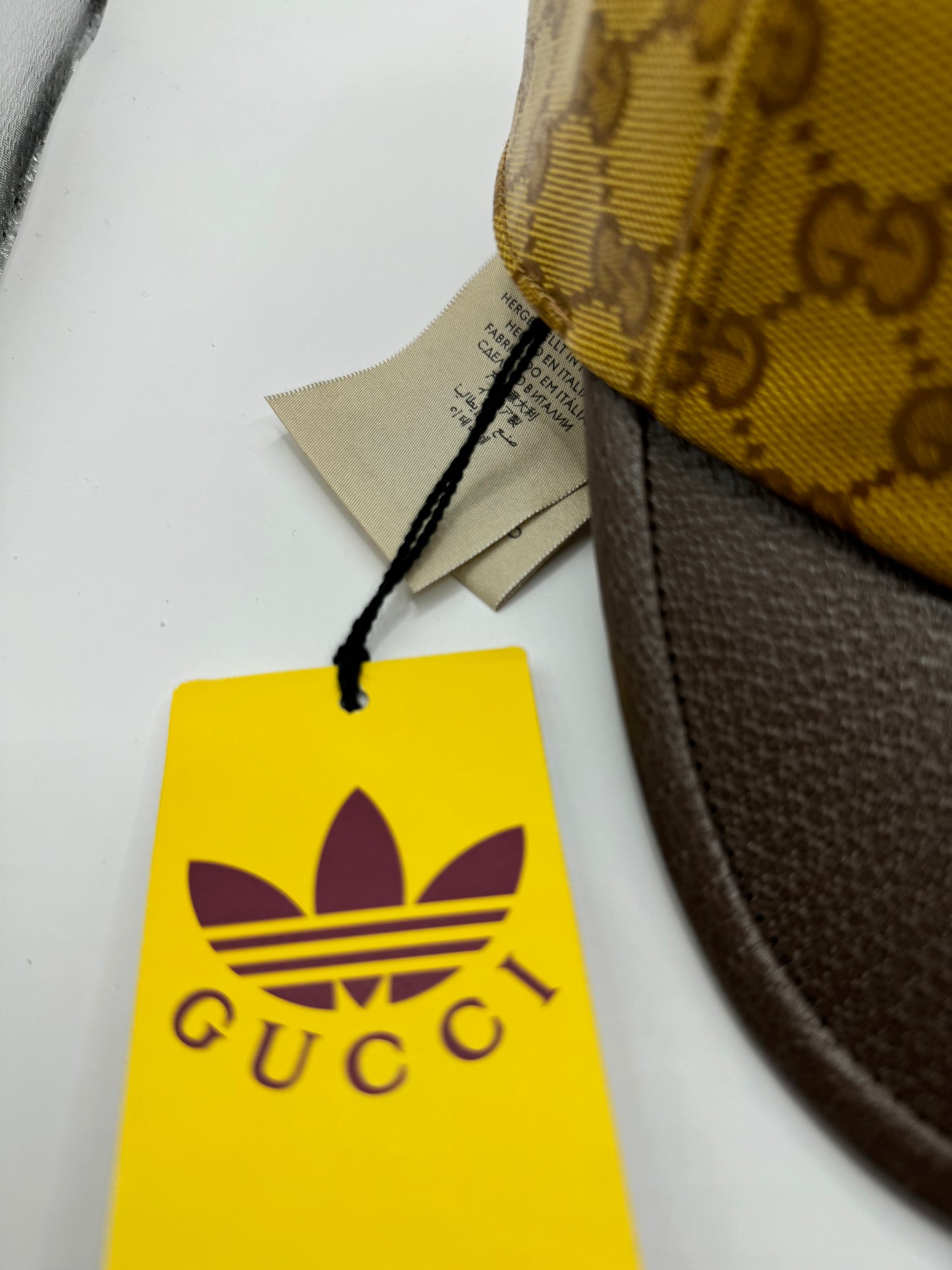 Gucci/Adidas GG leather hat