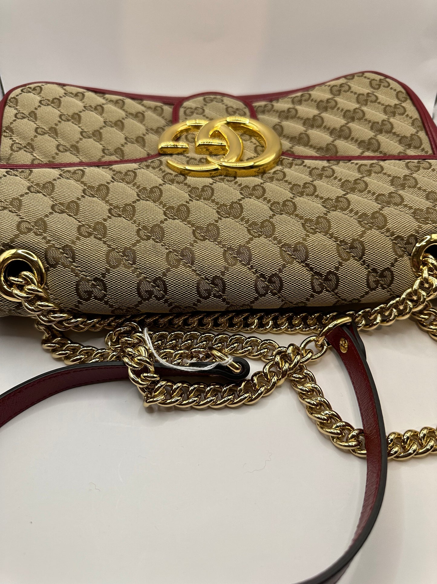 Gucci GG Supreme Medium Marmont Crossbody Bag