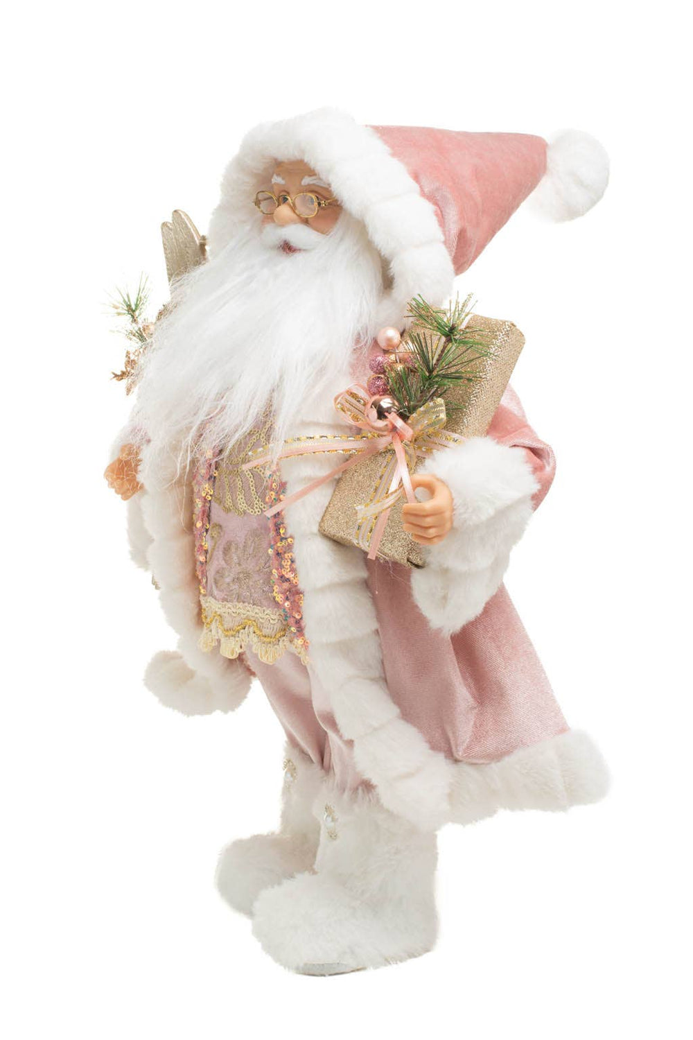 Blush Christmas Wishes Santa | 19″