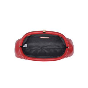 Ava - Quilted Clutch: Black