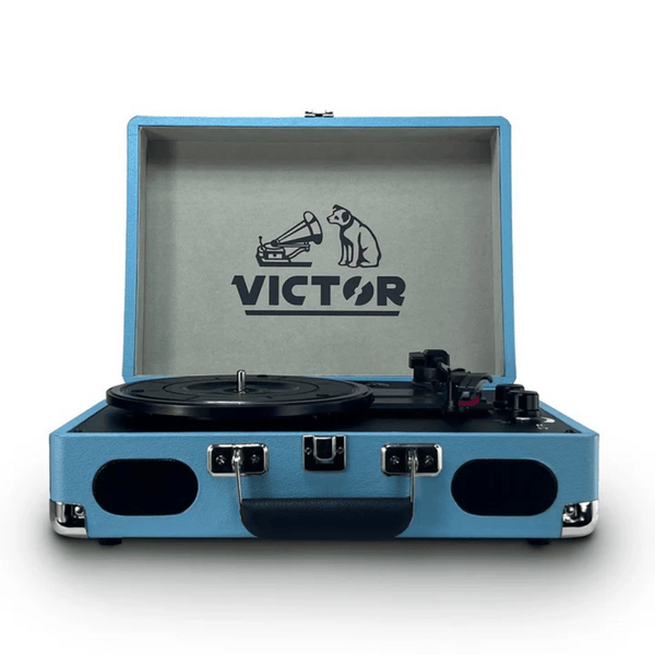 Victor Metro Plus Portable Dual Bluetooth Suitcase Turntable: RWB Union Jack