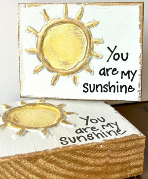 "You are my sunshine" hand painted Nursery Baby Expecting