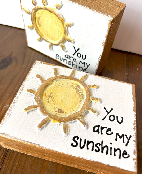 "You are my sunshine" hand painted Nursery Baby Expecting