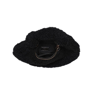 Charlene Sherpa Shearling Shoulder Bag: Tan