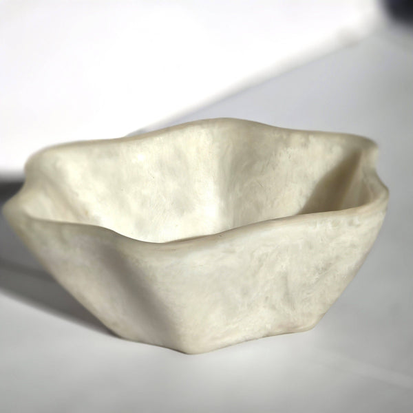 Organic Shape Resin Bowl - Entryway Catchall - Medium Size: Tiger