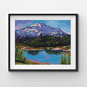 Reflections - DIY Paint by Numbers Kit - Wall Art: Without Frame
