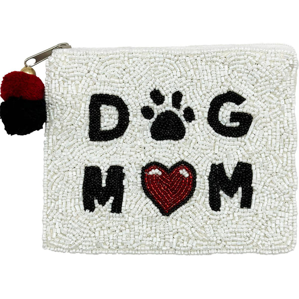 Dog Mom Beaded Coin Purse LAC-CP-1390