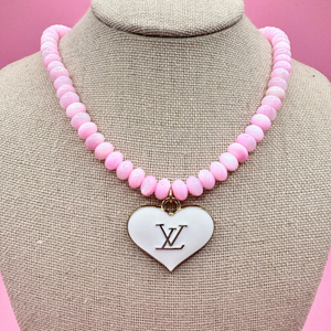 Pink Sugar Heart Necklace