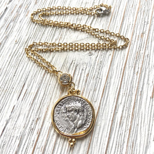 Greek coin necklace boutique