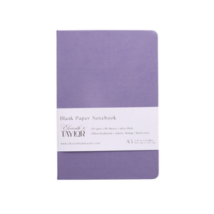 160 Page A5 Blank Journals: 120 GSM Thick Blank Card Stock: Muted melon