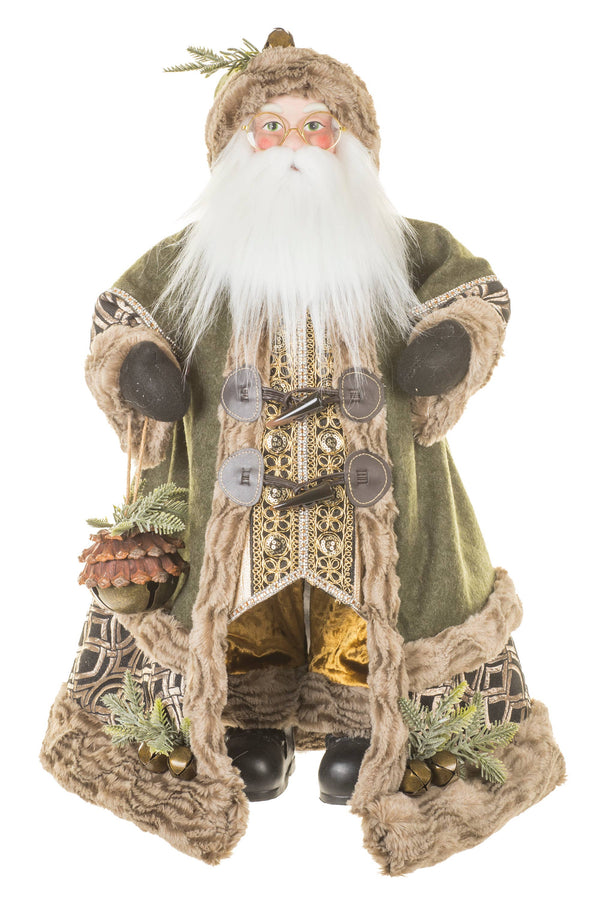 Woodland Noel Santa with Jingle Bells | 24.25″