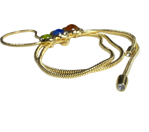 Millie Rose | 14K Gold PVD Bolo Lariat Necklace