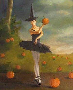Dance Of The Pumpkin Patch Art Print - 8.5" X 11"