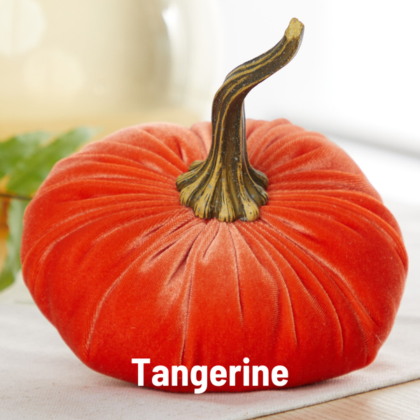 Velvet Pumpkins | Fall Mantel Décor & Thoughtful Gift - Large