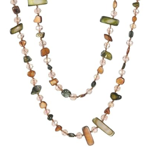 Long Ariel- Necklace-Natural Bead Long Necklace