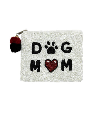 Dog Mom Beaded Coin Purse LAC-CP-1390