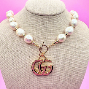 Upcycled Gucci  Coastal Necklace