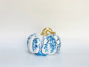 Chinoiserie Pumpkins | JOSIL Paperie: Small Pumpkins 3" x 2 1/4"